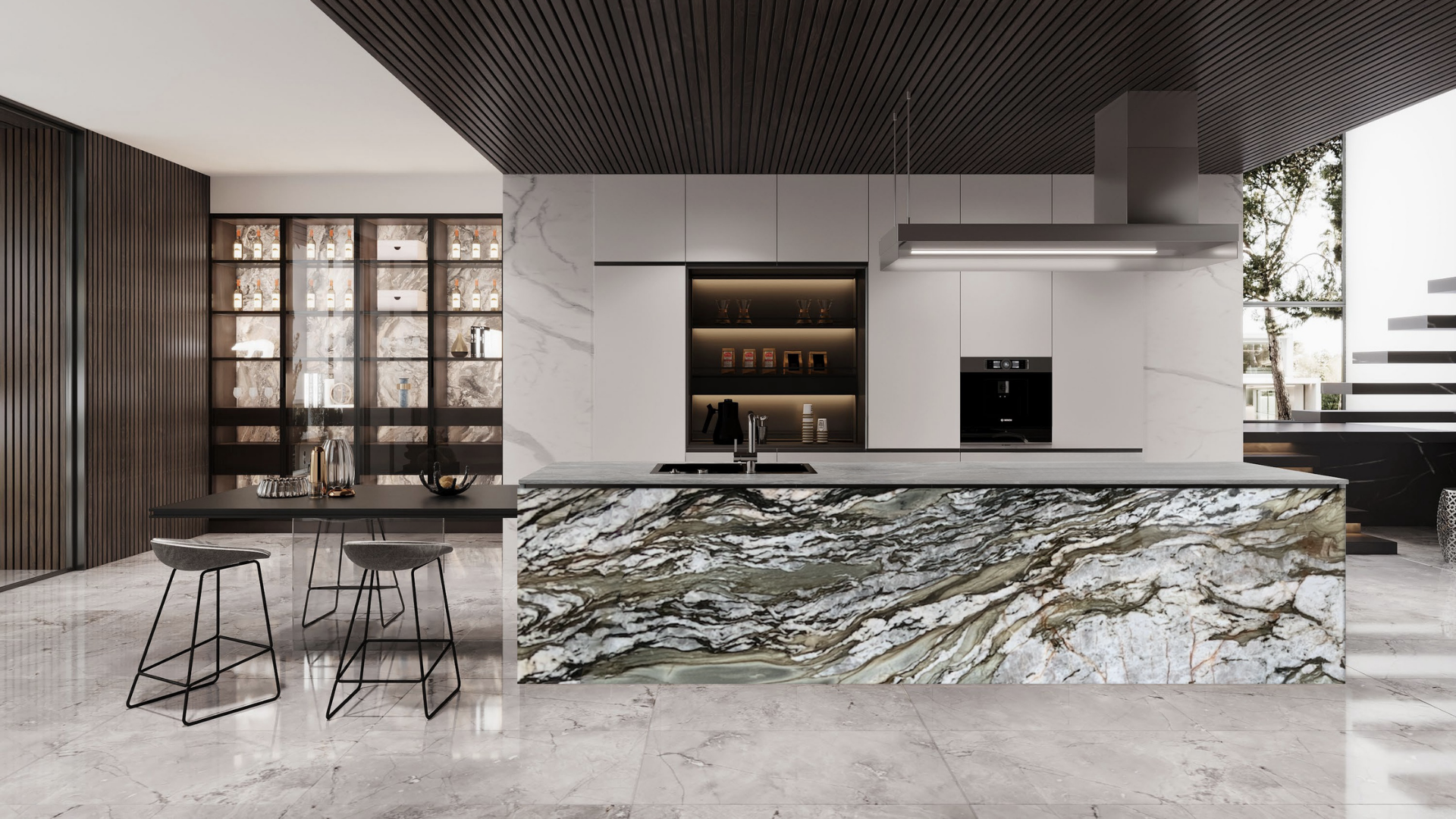 White Multicolor Tempest